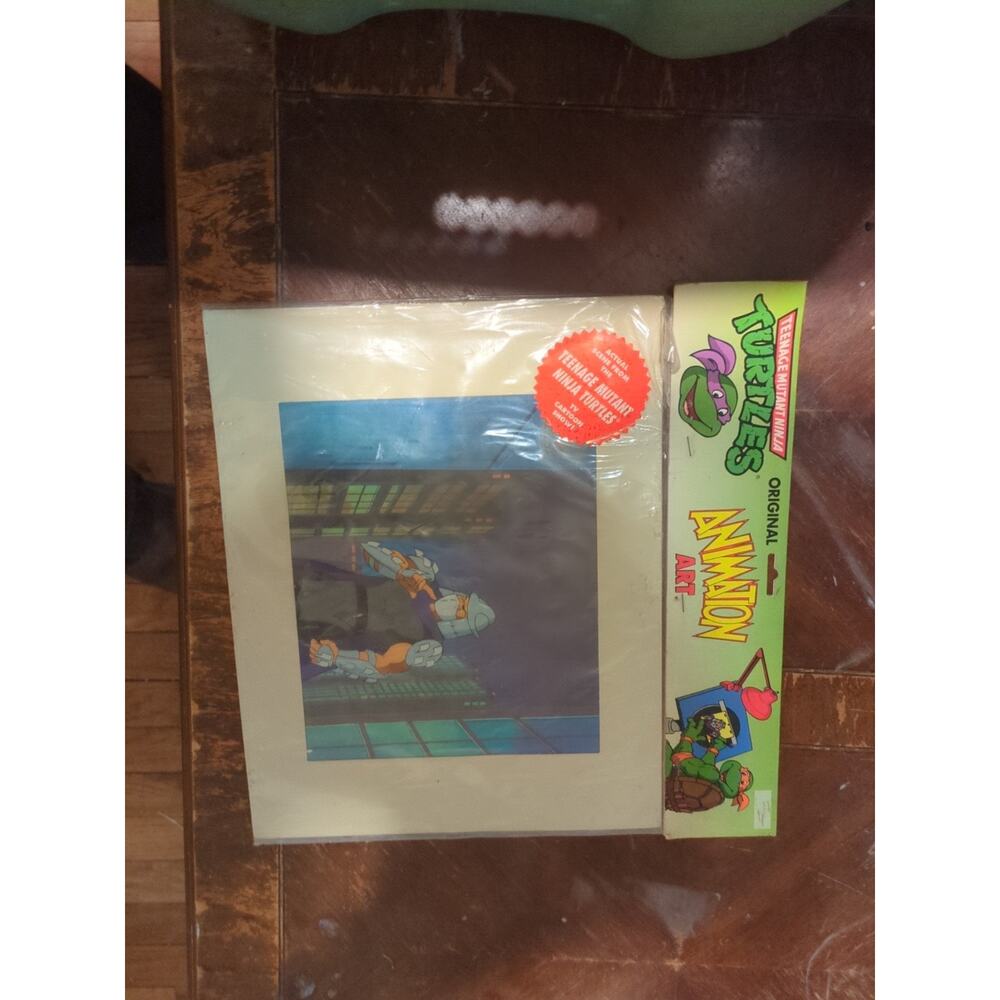 TMNT Original Animation Cel Actual Scene from TV Cartoon - SHREDDER!